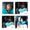 Travel Pillow U Shape Automatic Air Inflatable Compress Pad Folding Press Type Neck Pillows For Airplane Car Outdoor Siesta Tool