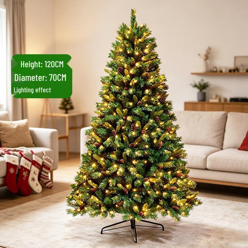 Customized Encrypted PVC Pine Cone Christmas Tree - Large Artificial Simulation with New Style Design