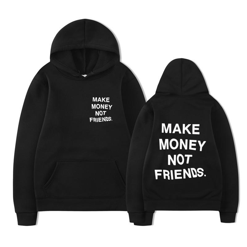 Autumn Men'S Wear Make Money Not Friends Printed Sweater, Hoodie Men