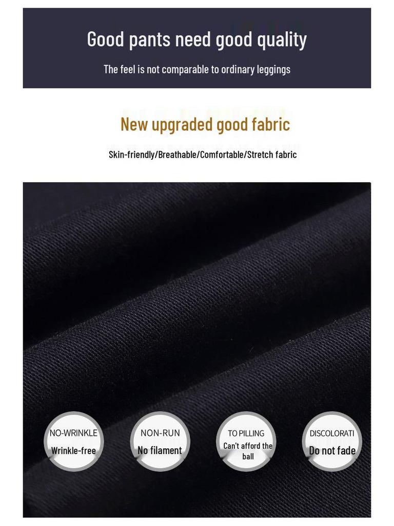 Hohe Taillen Dicke Schwarze Plus Size Leggings für Damen - Schlankmachende Skinny Hosen für Herbst/Winter