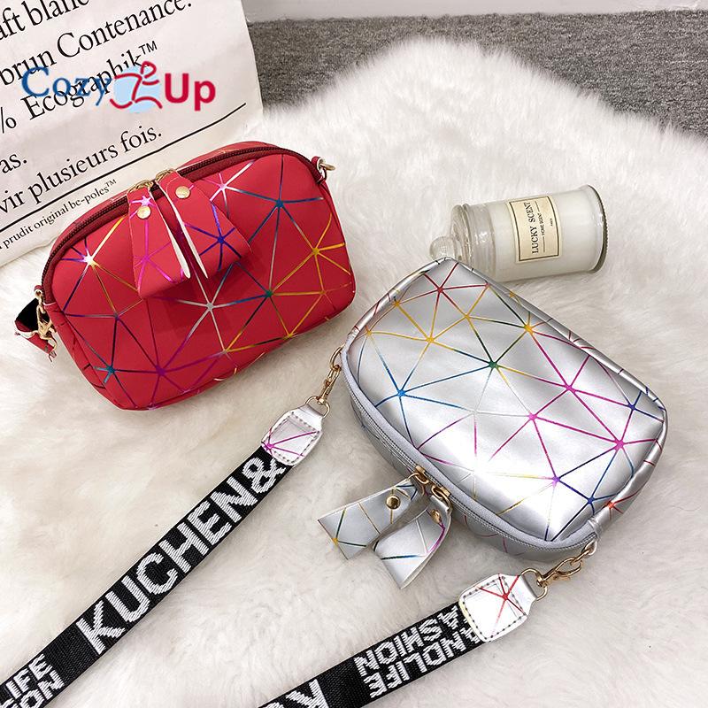 Cozy Up Printed Wide Shoulder Strap Women's Crossbody Bag