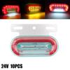 10pcs 12LED Side Marker Light Signal Indicator Lamps Warning Rear Tail Light 3 Modes Trailer Truck Lorry Camping Led Car 12V/24V