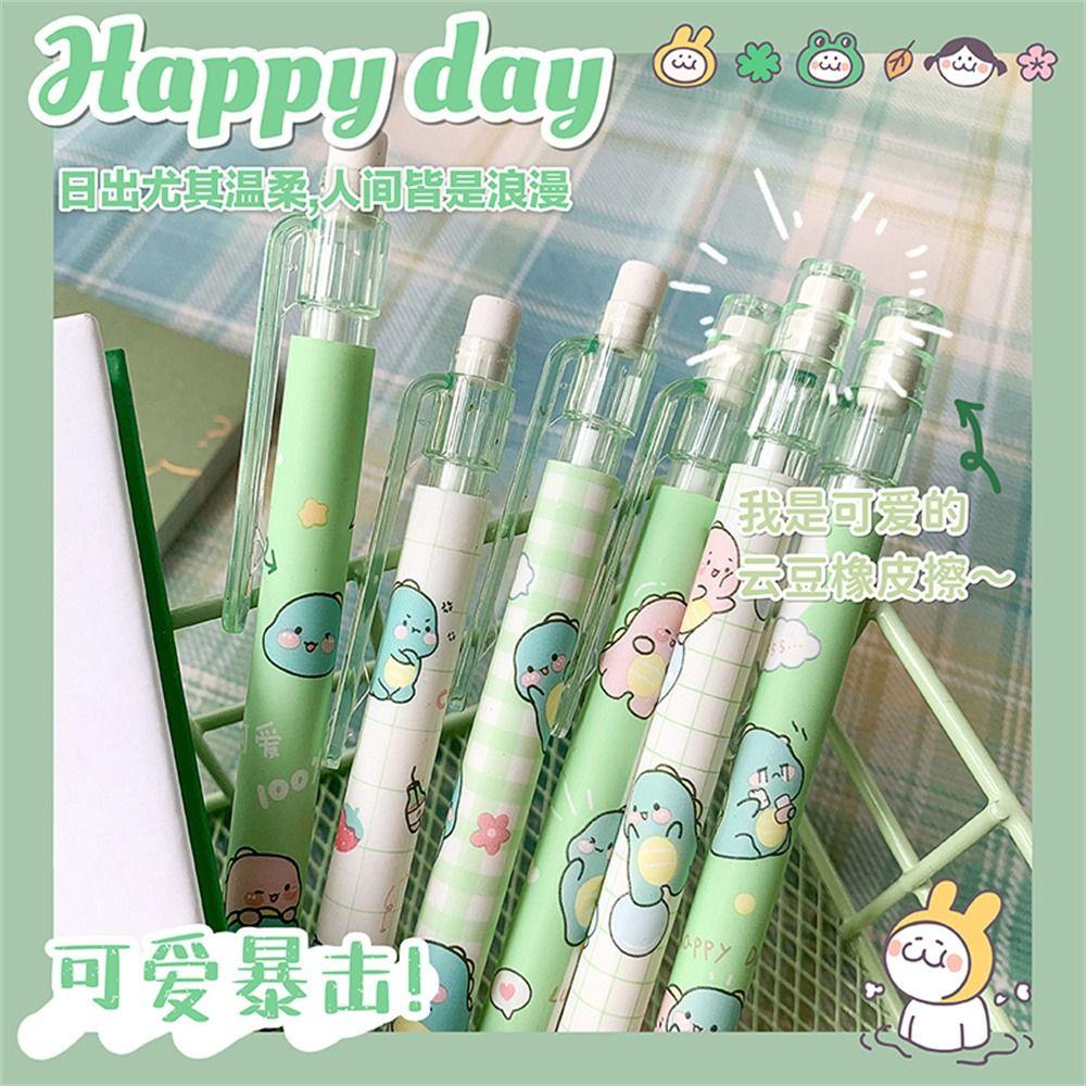 Kawaii Cartoon with Eraser 0.5mm Mechanical Pencil Press Pen Movable Pencil Automatic Pencils