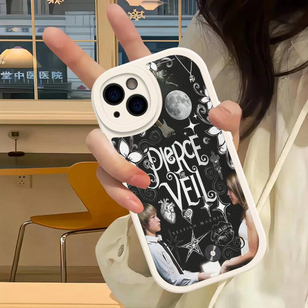 Classic Band P-Pierce T-The V-Veil Leather Phone Case For IPhone 16 15 14 13 12 11 Pro Max Plus Shockproof Cover
