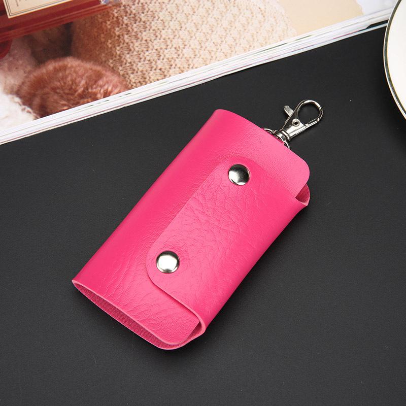 Car Key Wallets Women Couples Zipper Door Keys Storage Mini Portable Multi-function Simple Solid Protection Classic Unisex