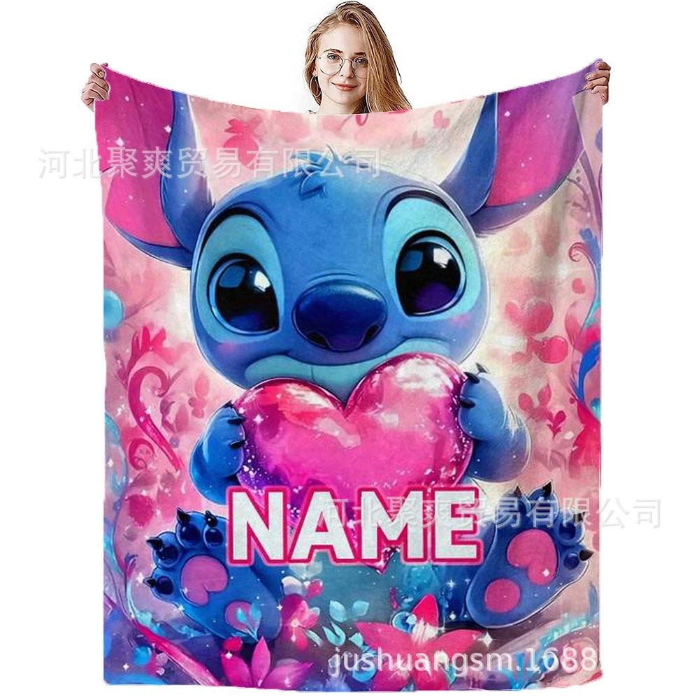 Stitch Flannel Blanket Star Baby Blanket Air Conditioning Blanket Nap Blanket Flannel Blanket Cross Border