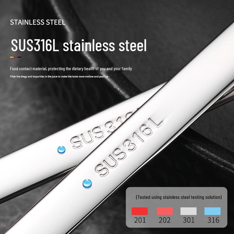 316 Stainless Steel Cute Children's Yuanbao Soup Spoon with Deepened Head and Thickened Handle