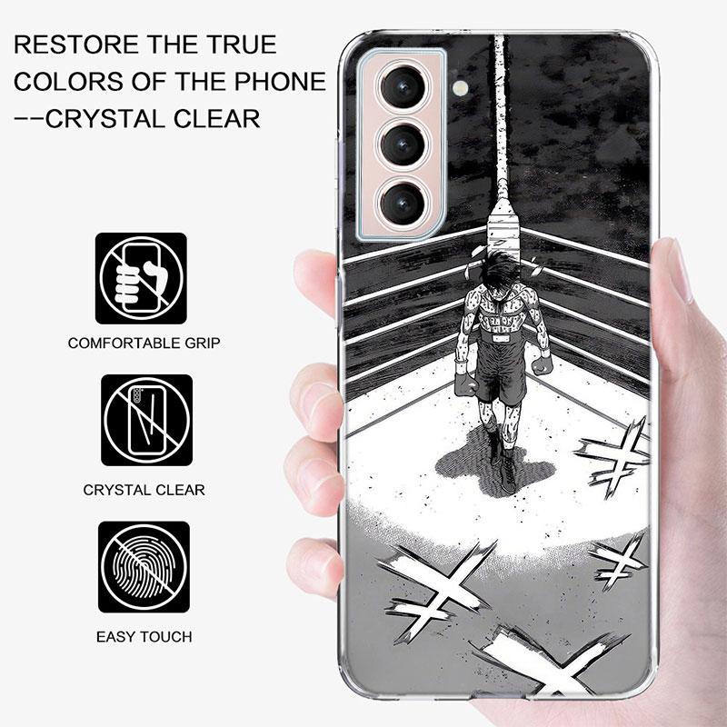 Boxing H-Hajime no Ippo Phone Case For Samsung Galaxy S25 Edge S24 S23 FE S21 S20 S10 Plus S22 S26 Ultra Cover Clear Cases TPU C