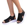 Casual Large Size Thick-Soled Beach Sandals Women'S Summer Fly-Woven Soft-Soled Breathable Sports Sandals
