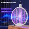 Foldable Electric Mosquito Swatter With USB Charging Wall Mounted Handheld Mosquito Repellent Lamp Outdoor Insect Repellent