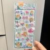 1/4Pcs Cute  Bear Rabbit 3D Relief Stickers Cute Aesthetic Stickers Cartoon Creative Stickers Diy Decoration Stickers