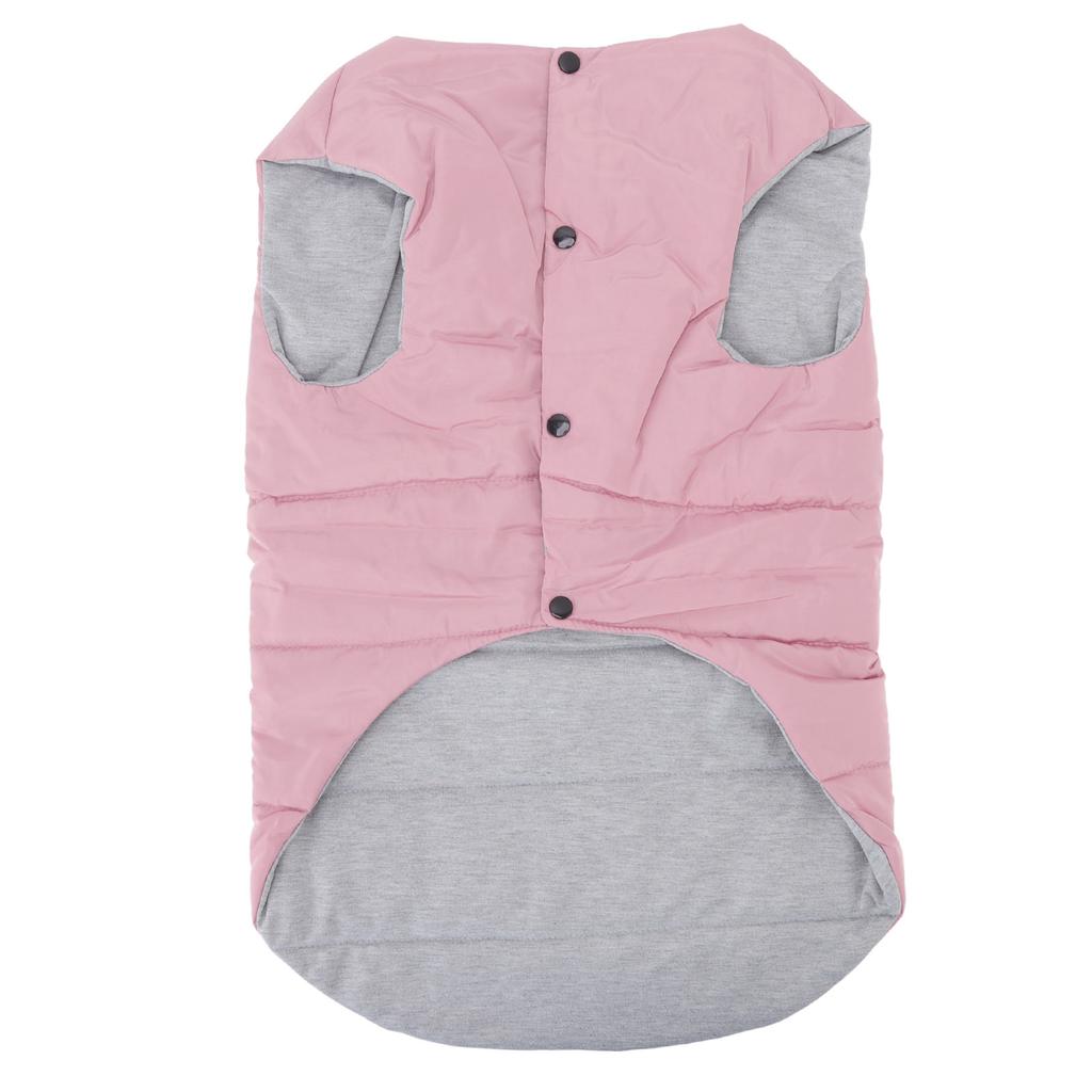 Dog Winter Coat Double Sided Wearable Cute Large Dog Warm Coat for Autumn and Winter Pink