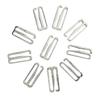 100 Alloy Bra Strap Adjustment Sliders 8 Shape Buckle Sewing Fastener Clips for Undergarment Bikini and Lingerie Accessories