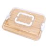Charcuterie Board with Clear Lid Travel Portable Cheese Board Cutting Board for Kitchen Home 6 Compartments