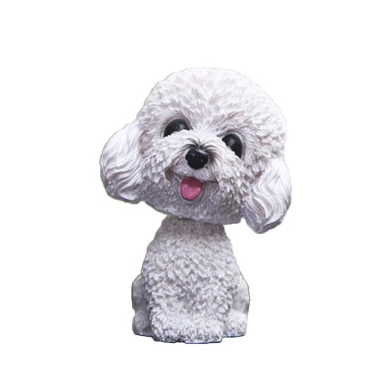 Lovely Swinging Head Puppy Car Simulation Dog Dashboard Interior Ornament Gift