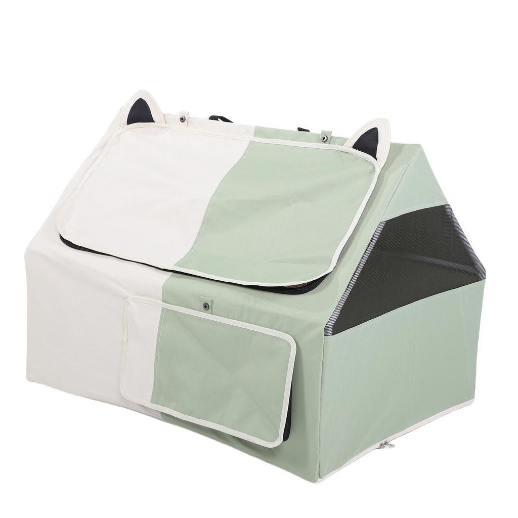   Cat Tent Crate Comfortable Oxford Cloth Portable Enclosed Pet Tent for Pregnant Cat Nursing Area  