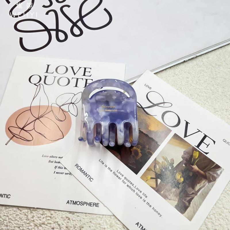 Chic Acetate Small Claw Clip for Half-Up and Ponytail Hairstyles