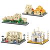 TORMEN World Architecture Mini Block Model Set of 4, Perfect for Office or Room Decor, Building Toy for Adults and Kids