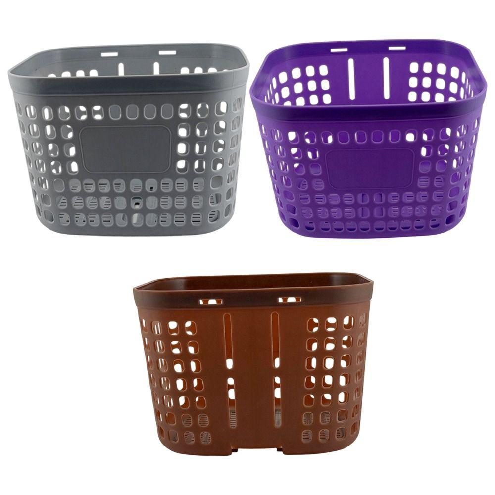 3 Colors Children Kids Bicycle Basket Thickened Plastic Walking Tool Storage Basket