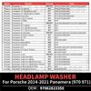 For 2014 2015 2016 2017 2018    Panamera (970 971) Headlamp Washer (LH and RH Universal) OEM 97062823350 971955965