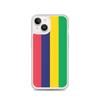 Phone Case – Mauritius Flag – Compatible iPhone 14 – Soft Case – Resistant and Shockproof - Silicone - Pixelforma