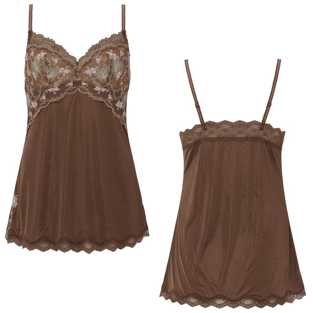 Triumph Premium Red Label 0076 Long M004 Size 80 Camisole, (Brown),