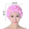 3D Flower Swimming Cap Breathable Water Sports Hat Soft Long Hair Swimming Bath Cap Ear Protection Comfortable Pool Accesories