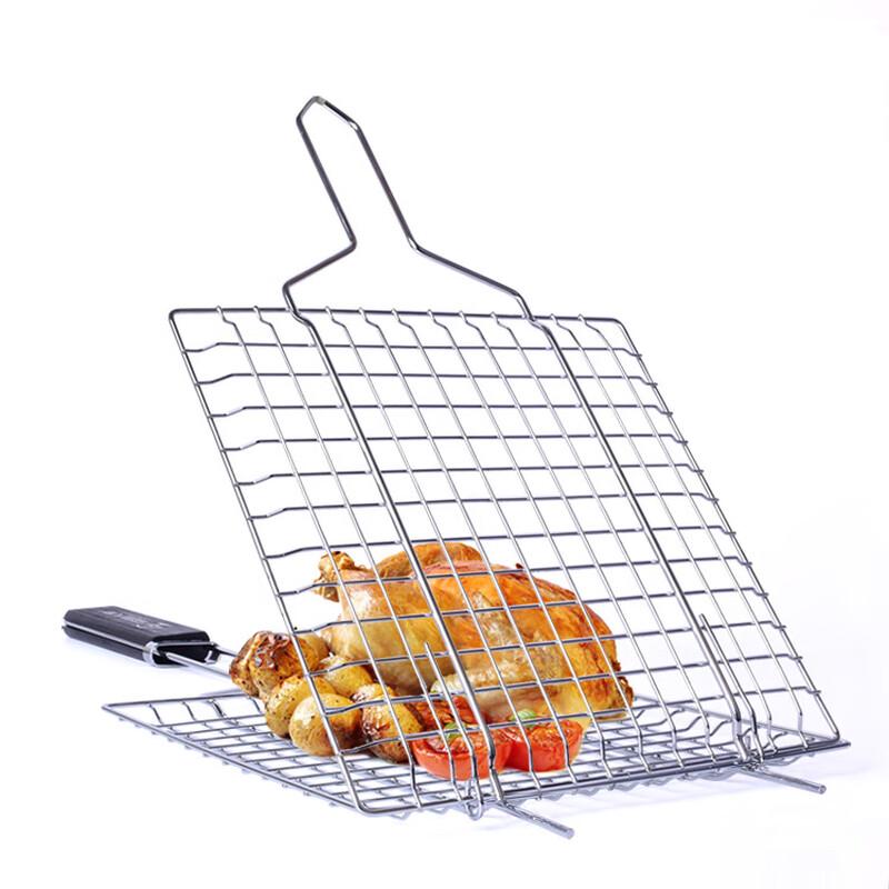 SMVP Barbecue Grill Net with Wooden Handle
