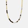 Collier d'oeil de tigre Luxenter avec finition en or 18k - Kimbalbo