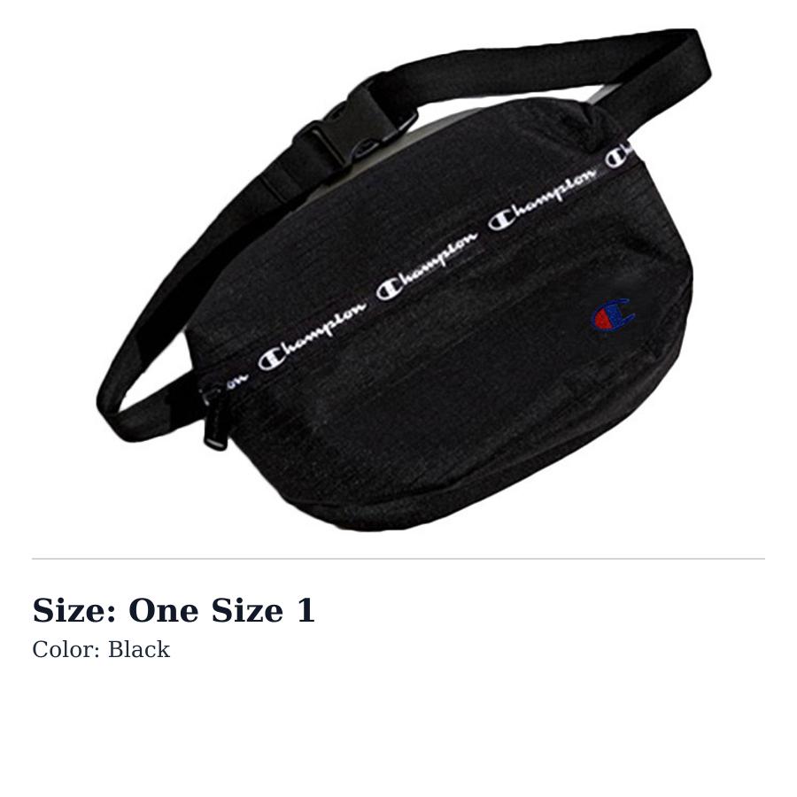 Champion Canvas Fanny Pack Mini Unisex Black CHS1029UO-001 One Size 1