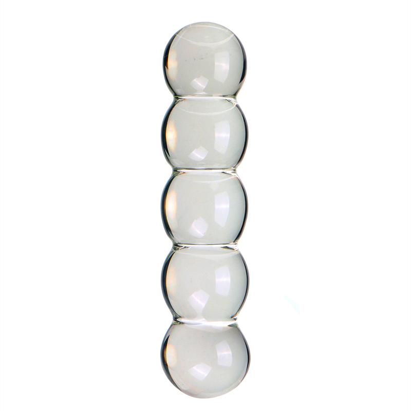 VaHppy Anal Masturbation 3/4/5 Glass Beads 5CM Gay's Sex Toys SM BDSM Anal Plug Unisex Large Long Style