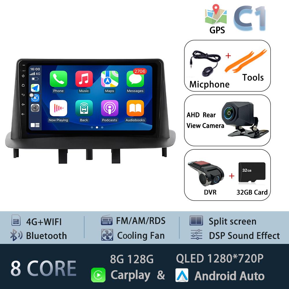 No 2 Din Android 15 Car Radio Multimedia Video Player For Renault Megane 3 Fluence 2008 - 2014 Navigation GPS Carplay Auto RDS