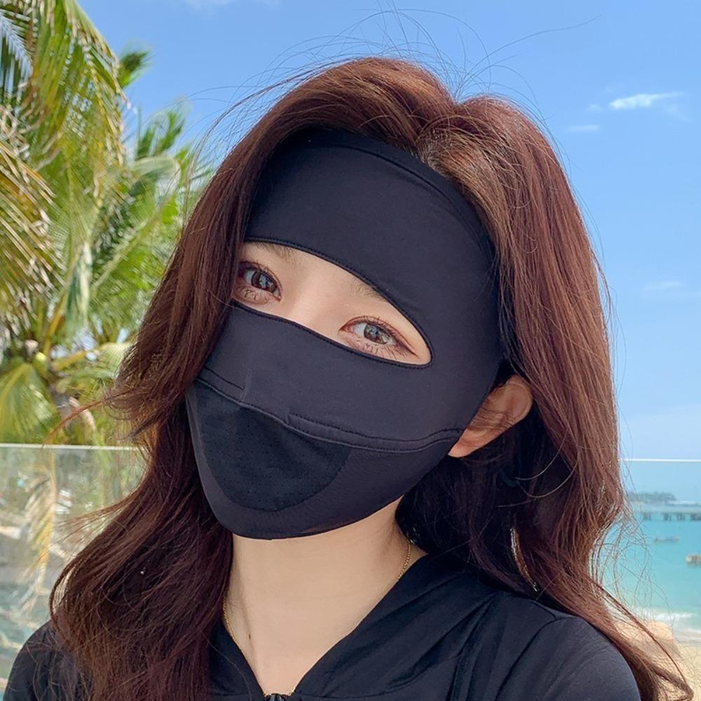 Breathable Sunscreen Mask Traceless Face Veil New Facial Gini  Outdoor Sports