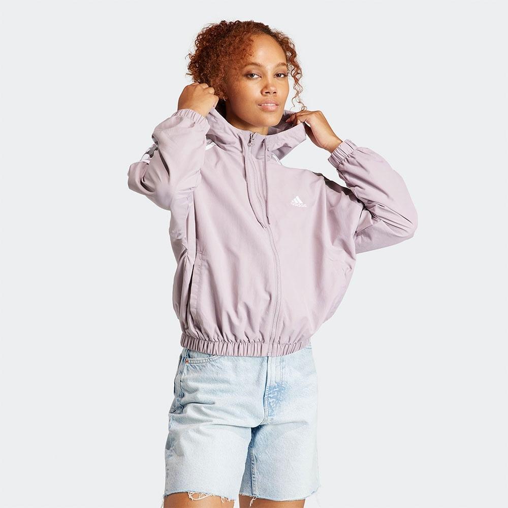 

Adidas Essentials 3s Woven Windbreaker Purple Is1476 AXS