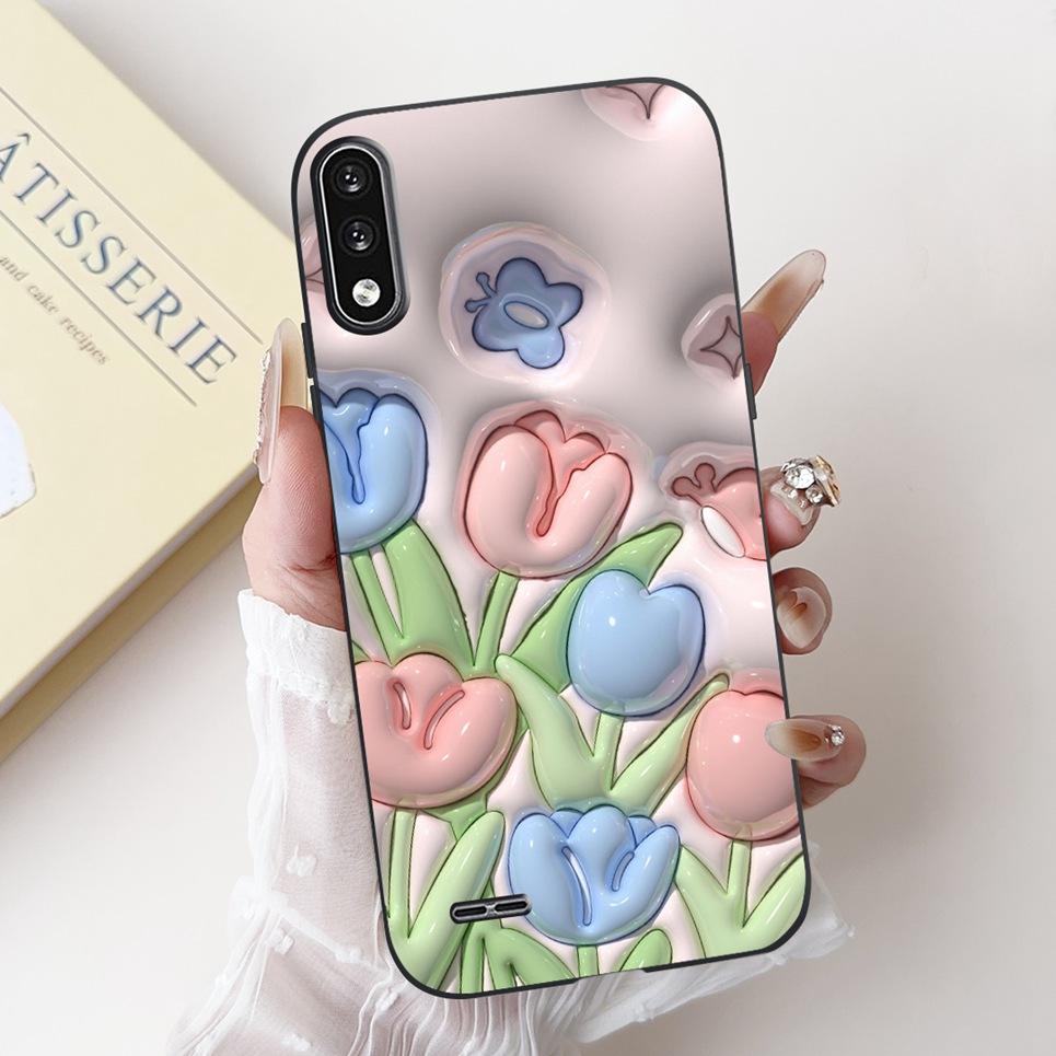 Cartoon Painting Phone Case For LG K22 2020 K10 K52 K61 K62 K42 2020 Shockproof Cover Luxury Flower Soft Liquid Silicone Cqoue