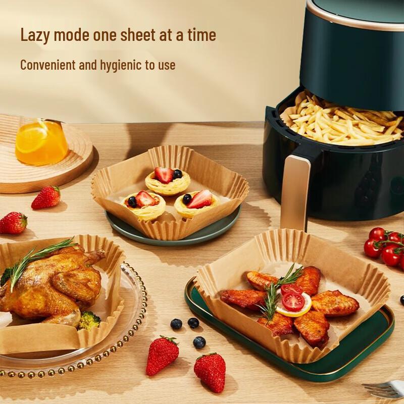 Meijinjia Heißluftfritteuse & Ofen Einweg-Papierauskleidungen