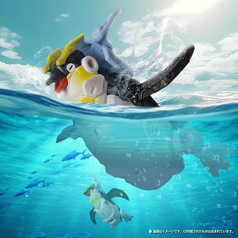 BEASTBOX 52TOYS BB-68 JETSTREAM "Jet Stream" transforming toy deformed figure Transforms from cube to penguin transform toy Painted Highly movable