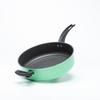 26cm Cast Iron Nonstick Frying Pan With Glass Lid Gas Induction Stove Home Kitchen Use