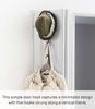Yamazaki Smart Door Hanger, Long, Black, Approx. W1.5 X D9 X H54cm, Hat Hanger, Bag Storage, Door Hook, 7646
