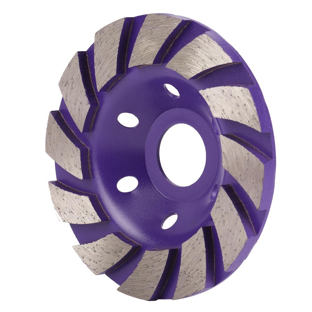 100mm*5mm Diamond Segment Grinding Wheel Disc 6 Holes For Marble Concrete Stone