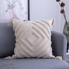 Bohemia Tassels Cushion Cover 45x45cm/30x50cm Beige Pillow Cover Handmade Square boho living Room Bed Room Home Decoration