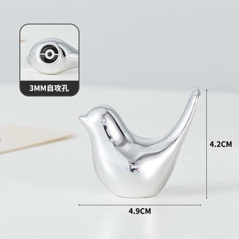

Nordic Minimalist Bird Abstract Ornament Soft Decoration Home Model Room Decoration срібний