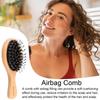 Fine Hair Brush For Women Flyaway Hair Frizz Reduce Comb Boar Bristle With Massage Brush Wooden Handle Personal Hairstyle