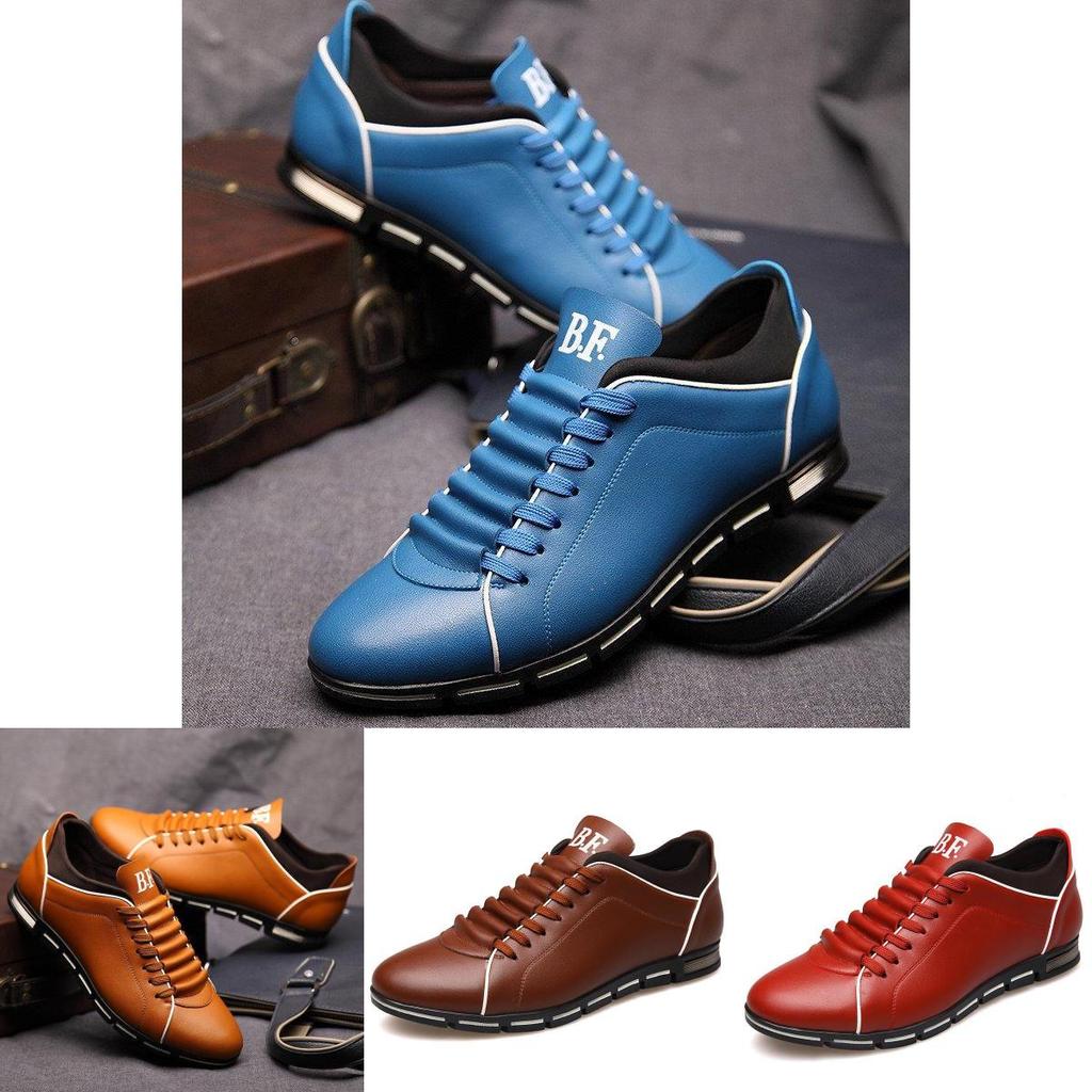 Stylish Casual Fashion Big Size Shoes For Versatile Breathable Leather Leisure Men Sneakers