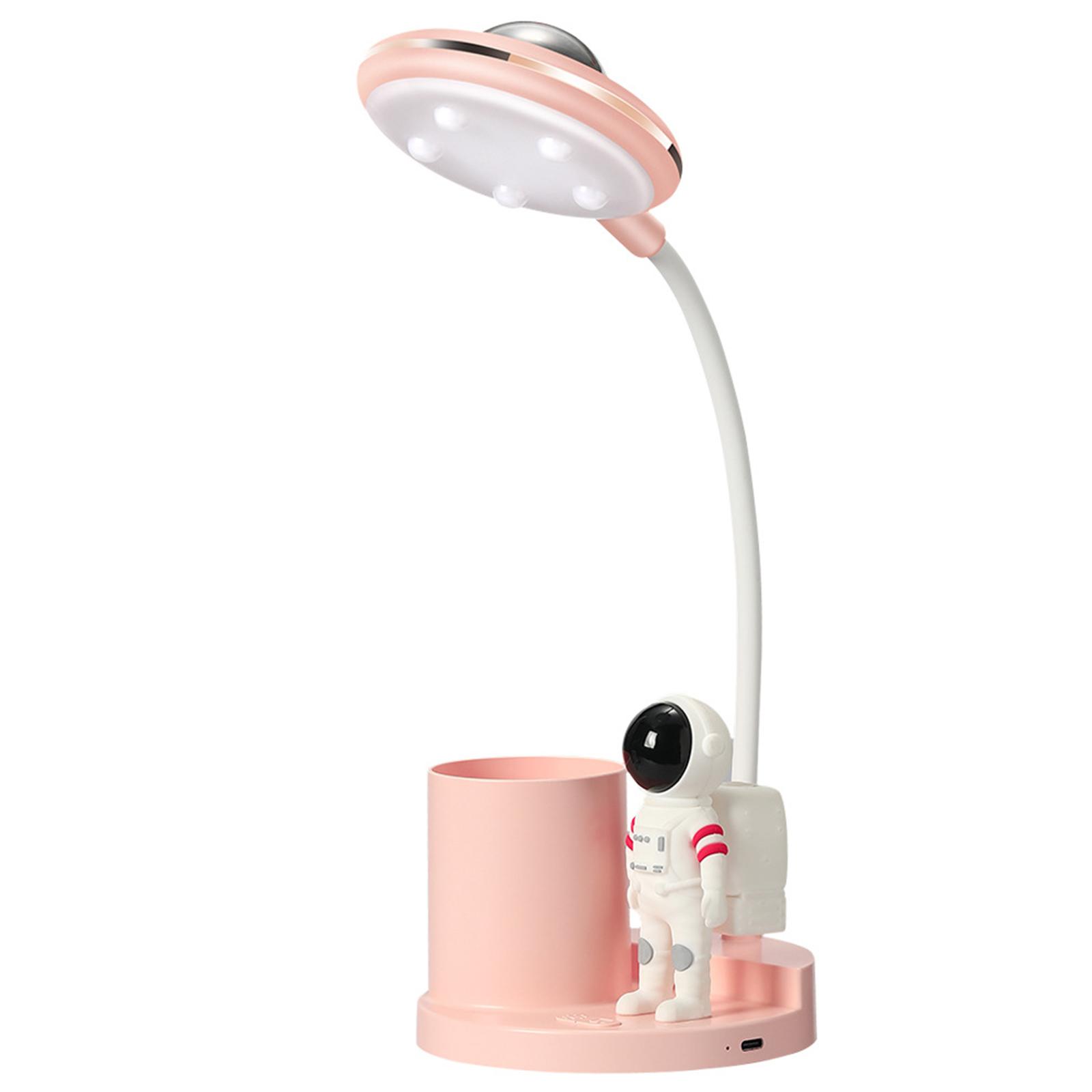 Lampe de bureau d'astronaute, projecteur, apprentissage pour étudiants, Protection des yeux, lampe de bureau rose