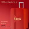 Red Double Happiness Wedding Suitcase Cover: Protective Leather Dust Bag for Luggage