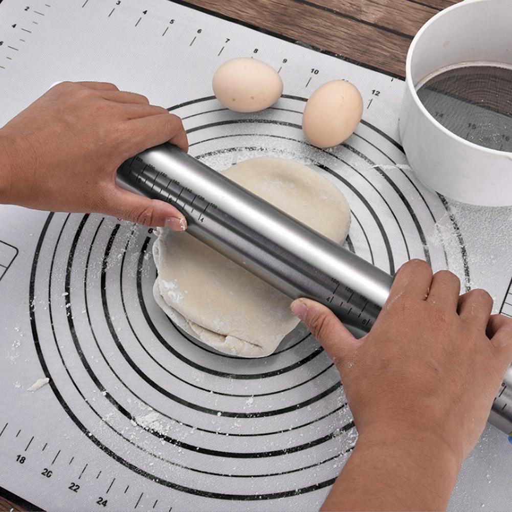 Household Kitchen Silicone Nonstick Baking Mat Rolling Dough Pad Cake Pastry Cooking ToolsBlack чёрный