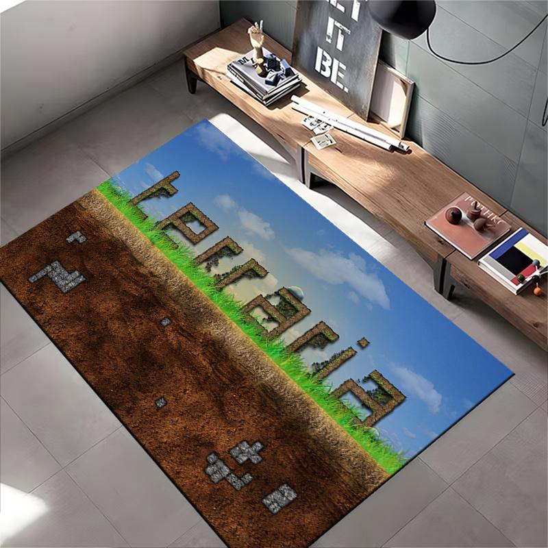 Terraria Earthy Game-Themed Design Non-slip Rug Suitable for Living Room and Bedroom Sofas