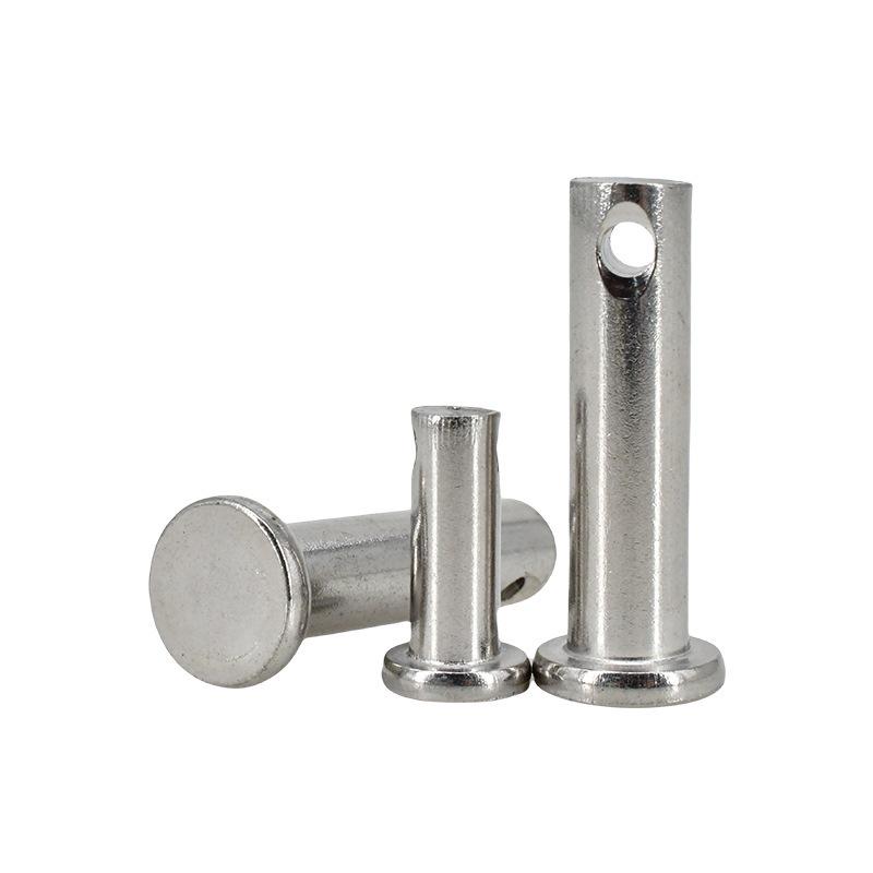 304 Stainless Steel Cylindrical Flat Head Positioning Pin with Hole (M3-M10)