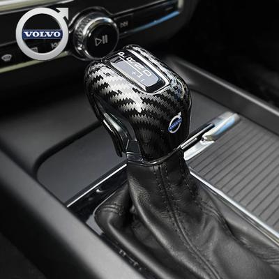 Para Cubierta Decorativa de Manija de Palanca de Cambios de Fibra de Carbono Accesorios Para Volvo XC90 V90 V60 XC60 V40 EC40 EX40 S80 S60 S90 C40